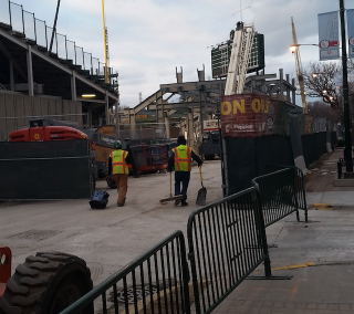 Illustration for article titled Here's What The Massive Construction At Wrigley Looked Like Yesterday